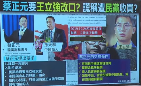 蔡正元透過中國商人孫夫群威脅利誘壓逼王立強改口供圖替韓國瑜翻盤