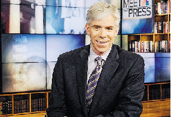 圖為美國老牌新聞節目《Meet the Press》主持格雷戈里。