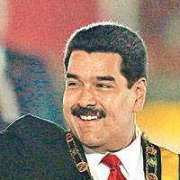 委內瑞拉總統馬杜羅(圖)挺身庇護斯諾登。