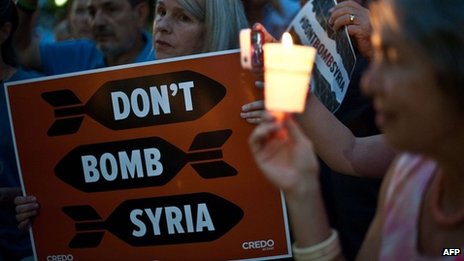 Most US citizens oppose a military strike on Syria