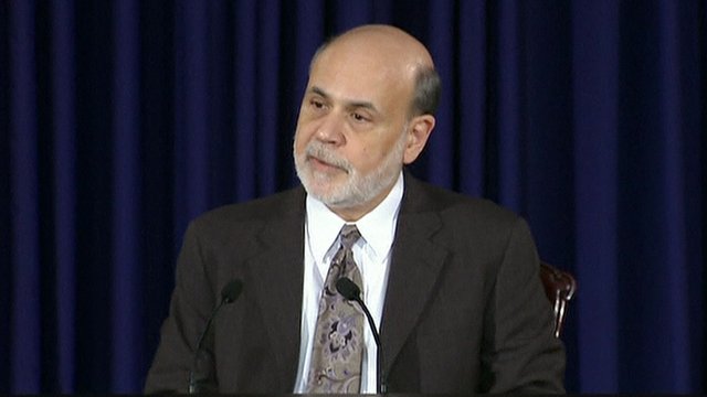 Federal Reserve Chairman Ben Bernanke: "The economy is beginning to make progress"