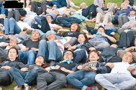 佔領中環運動早前曾作抗爭訓練。