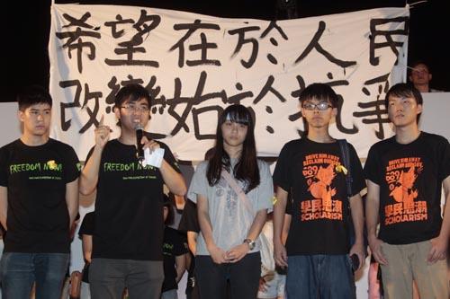 學生在政改一役，走在最前線。