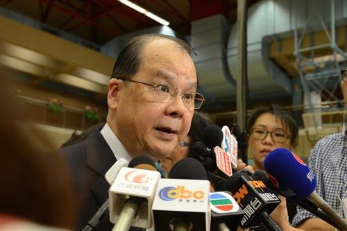 勞工及福利局長張建宗。