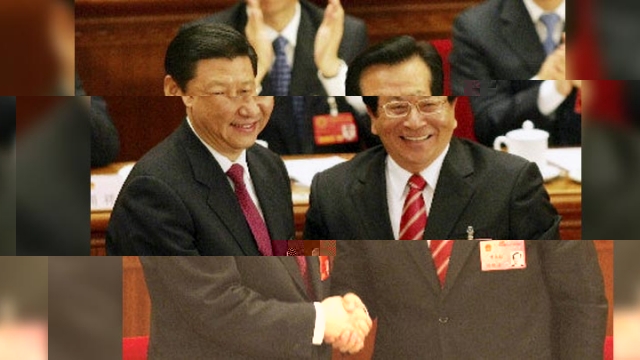 有分析指,習近平(左)拿下馬建,是給曾慶紅(右)一個清楚明確的警告信號。