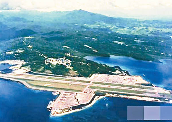 美軍獲准使用菲律賓五個軍事基地,包括巴拉望島空軍基地(圖)。