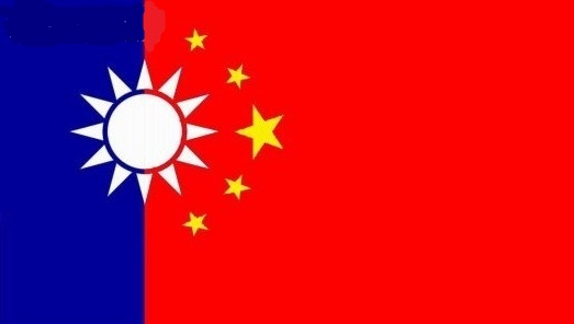 網友製作的兩岸統一後的中國國旗