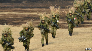 日本自衛隊近日頻繁赴海外軍演。